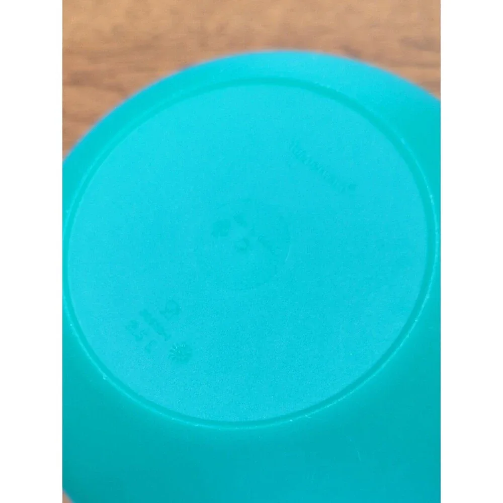 Tupperware Set of Two Plastic Storage Bowls in Teal and Blue 2.5L